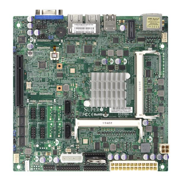 X10SBA-L-B SuperMicro X10SBA-L Socket FCBGA1170 System On Chipset Intel Celeron Processors Support DDR3 SO-DIMM 2x SATA2 Mini-ITX Server Motherboard (Refurbished)