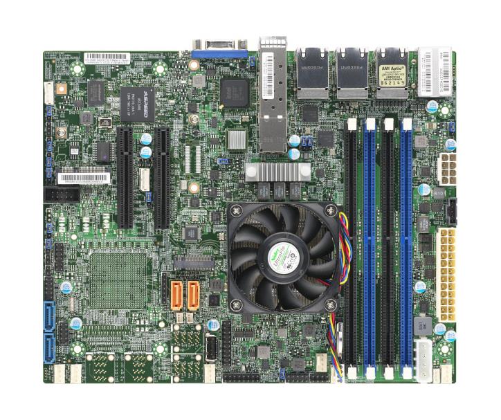 X10SDV-12C+-TP8F SuperMicro Socket FCBGA 1667 System On Chipset Intel Xeon D-1567 Processors Support DDR4 4x DIMM 4x SATA3 6.0Gb/s Flex ATX Motherboard (Refurbished)