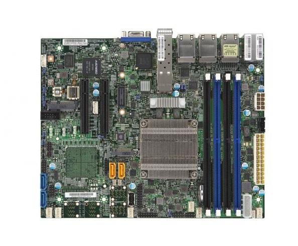 X10SDV-TP8F-O SuperMicro X10SDV-TP8F Socket FCBGA1667 System On Chipset Intel Xeon D-1518 Processors Support DDR4 4x DIMM 4x SATA3 6.0Gb/s Flex ATX Server Motherboard (Refurbished)
