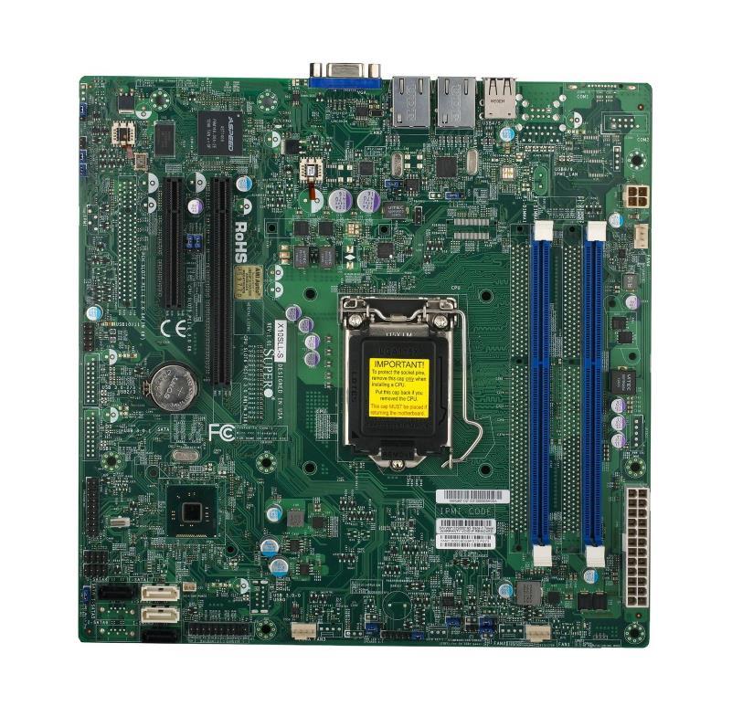 X10SLLSFB SuperMicro X10SLL+-F Socket LGA 1150 Intel C222 Express Chipset Intel Xeon E3-1200 v3/ 4th Gen Core i3/ Pentium/ Celeron Processors Support DDR3 4x DIMM 2x SATA3 6.0Gb/s Micro-ATX Server Motherboard (Refurbished)