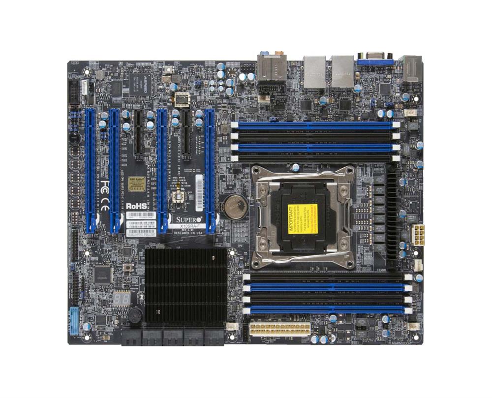 X10SRA-F SuperMicro Socket LGA 2011 Intel C612 Chipset Intel Xeon E5-2600/ E5-1600 v4/v3 Core i7 Processors Support DDR4 8x DIMM 10x SATA3 6.0Gb/s ATX Server Motherboard (Refurbished)