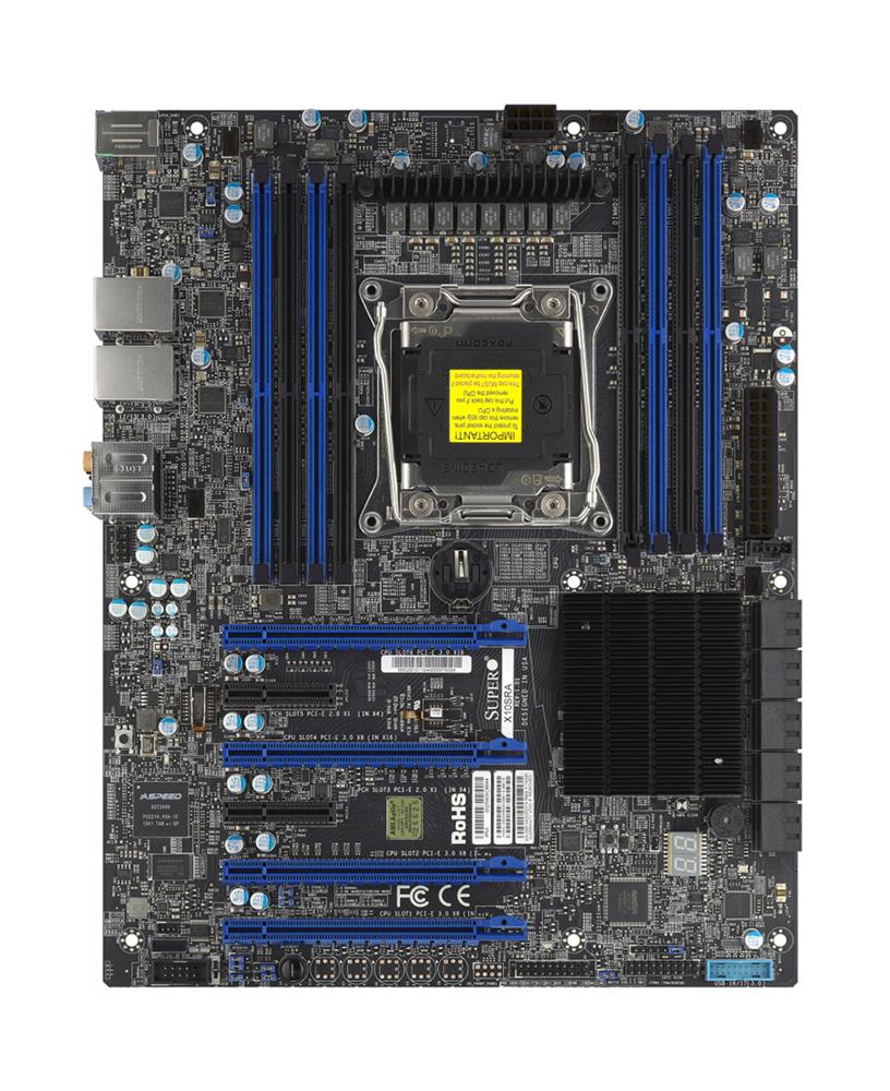 X10SRAFB SuperMicro Socket R3 LGA 2011 Xeon E5-1600 / E5-2600 v4 / v3 Intel C612 Chipset DDR4 8 x DIMM 10 x SATA 6Gbps ATX Server Motherboard (Refurbished)