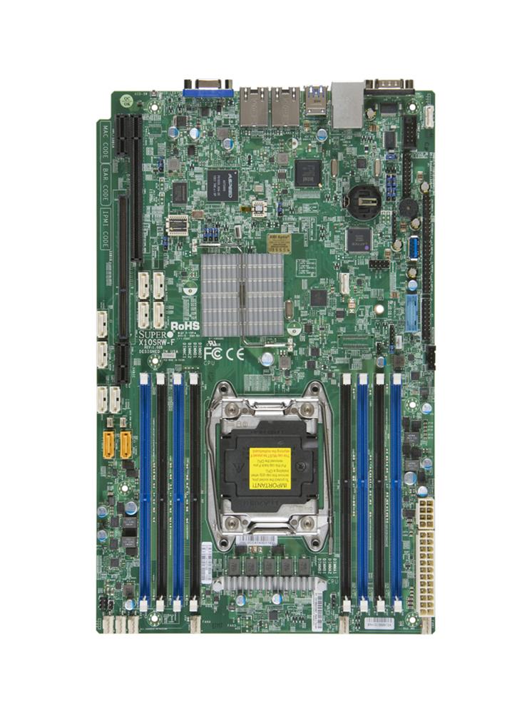 X10SRW-F SuperMicro Socket R3 LGA 2011 Xeon E5-1600 / E5-2600 v4 / v3 Intel C612 Chipset DDR4 8 x DIMM 10 x SATA 6Gbps Proprietary Server Motherboard (Refurbished)