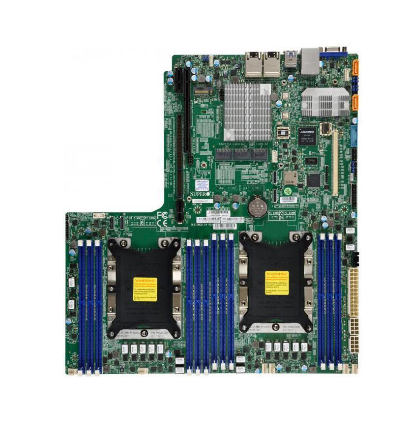 X11DDWNTB SuperMicro X11DDW-NT Dual Socket P Intel C622 Chipset Xeon Scalable Processors Supported DDR4 12x DIMM 14x SATA3 6.0Gb/s Proprietary Server Motherboard (Refurbished)