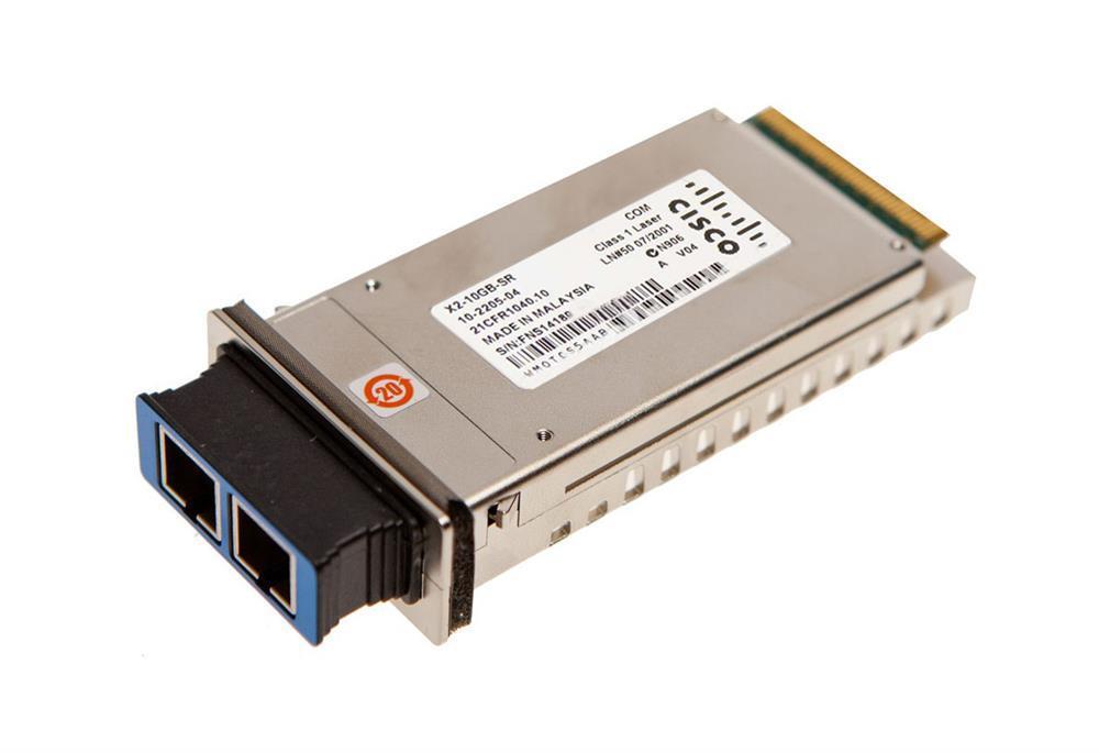 X2-10GB-SR-C Cisco 10Gbps 10GBase-SR Multi-mode Fiber 300m 850nm Duplex SC Connector X2 Transceiver Module