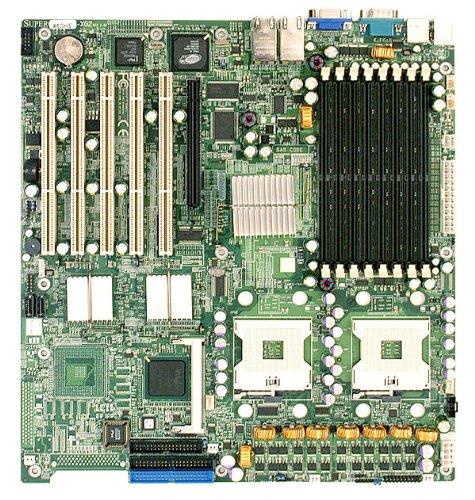 X6DHE-XG2 SuperMicro Dual Socket mPGA604 Intel E7520 Chipset Dual Xeon Processors Support DDR2 8x DIMM 2x SATA Extended-ATX Server Motherboard (Refurbished)