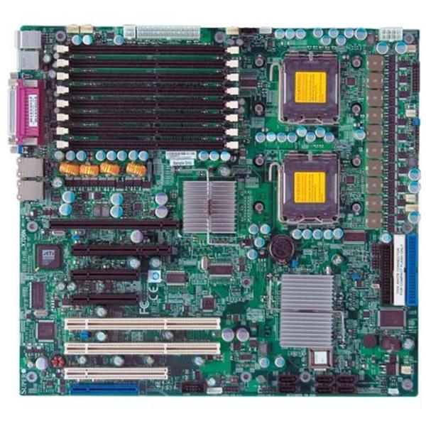 X7DBN SuperMicro Dual Socket LGA 771 Intel 5000P Chipset 64-Bit Intel Xeon Processors Support DDR2 8x DIMM 6x SATA 3.0Gb/s Extended-ATX Server Motherboard (Refurbished)