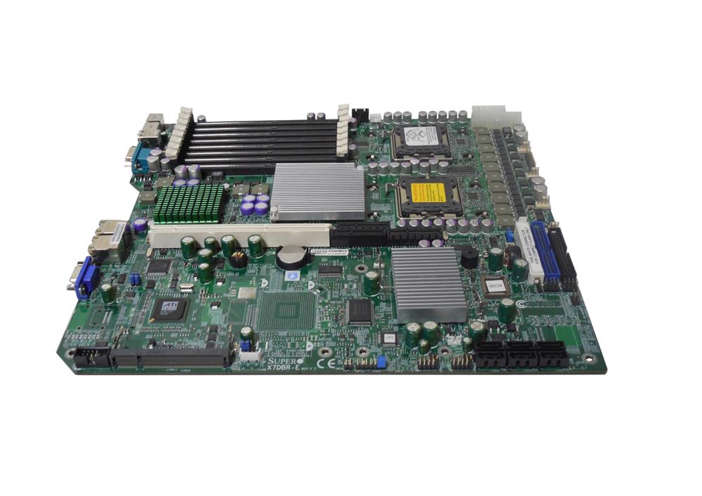 X7DBR-E-B SuperMicro X7DBR-E Dual Socket LGA 771 Intel 5000P Chipset Quad & Dual 64-Bit Intel Xeon Processors Support DDR2 8x DIMM 6x SATA 3.0Gb/s Extended-ATX Server Motherboard (Refurbished)