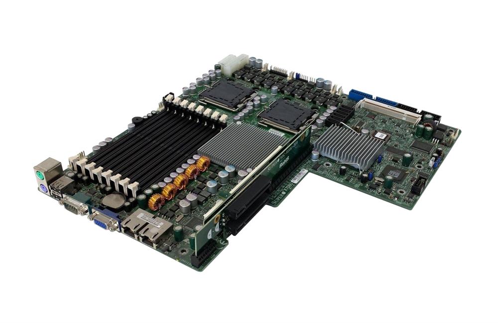 X7DBU SuperMicro Dual Socket LGA 771 Intel 5000P Chipset Dual 64-Bit Intel Xeon Processors Support DDR2 8x DIMM 6x SATA 3.0Gb/s Proprietary Server Motherboard (Refurbished)