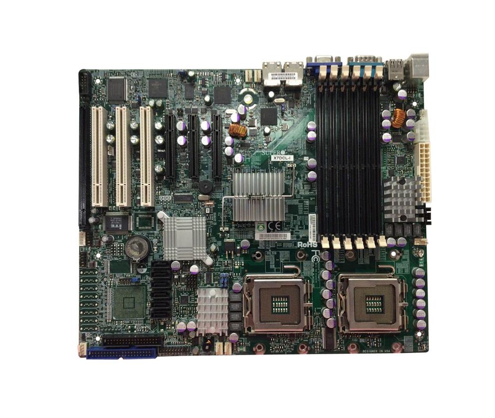 X7DCL-I SuperMicro Dual Socket 771 Intel 5100 Chipset Dual Core 64-Bit Xeon / Quad/Dual Core Processors Support DDR2 6x DIMM 6x SATA3 6.0Gb/s ATX Server Motherboard (Refurbished)