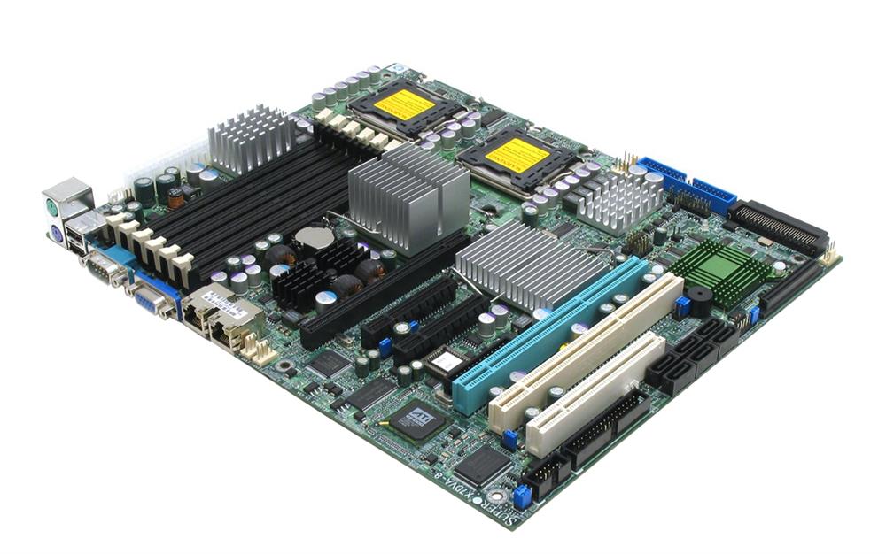 X7DVA-8-B SuperMicro Intel 5000V Chipset Quad-Core Xeon 5400/5300/ Dual-Core Xeon 5200/ 5100/ 5000 Series Processors Support Dual Socket LGA771 ATX Server Motherboard (Refurbished)
