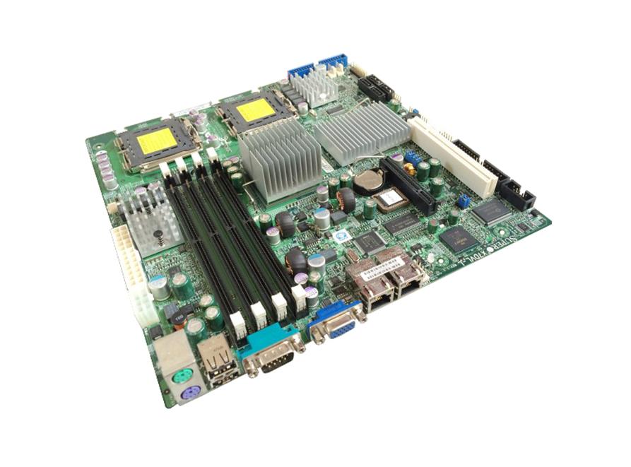 X7DVL-L SuperMicro Dual Socket LGA 771 Intel 5000V Chipset Dual & Quad 64-Bit Intel Xeon Processors Support DDR2 4x DIMM 4x SATA 3.0Gb/s Proprietary Server Motherboard (Refurbished)