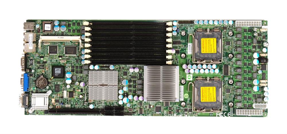 X7DWT SuperMicro Dual Socket LGA 771 Intel 5400 Chipset Dual 64-Bit Intel Xeon Processors Support DDR2 8x DIMM 4x SATA 3.0Gb/s Proprietary Server Motherboard (Refurbished)