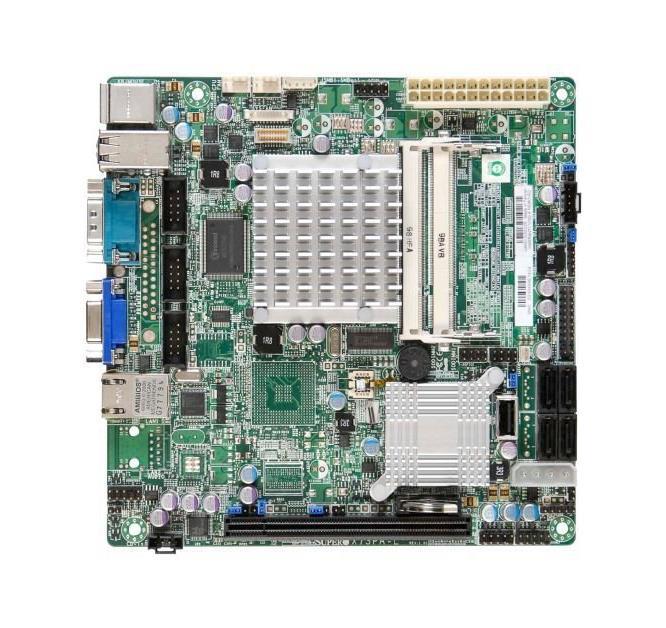 X7SPE-H-D525 SuperMicro Intel ICH9R Chipset Intel Atom D525 Processors Support DDR3 2x DIMM 6x SATA2 3.0Gb/s Flex-ATX Motherboard (Refurbished)