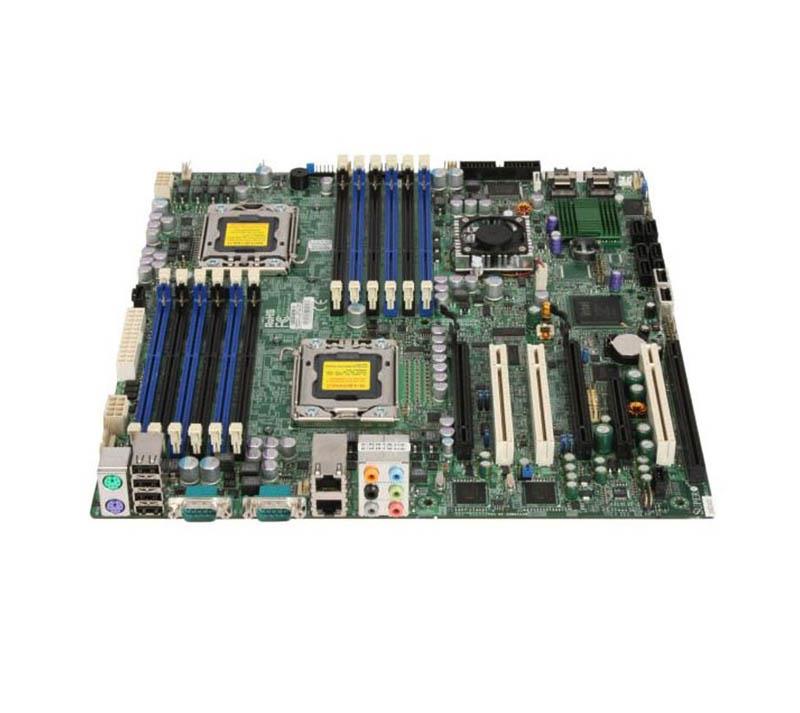 X8DA3 SuperMicro Dual Socket LGA 1366 Intel 5520 Chipset Intel Xeon 5600/5500 Series Processors Support DDR3 12x DIMM 6x SATA2 3.0Gb/s Extended-ATX Server Motherboard (Refurbished)