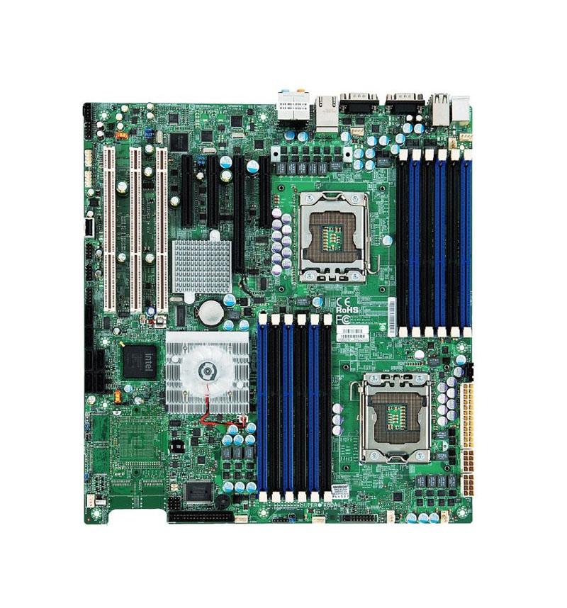 X8DAE SuperMicro Dual Socket LGA 1366 Intel 5520 Chipset Intel Xeon 5600/5500 Processors Support DDR3 12x DIMM 6x SATA2 3.0Gb/s Extended-ATX Server Motherboard (Refurbished)