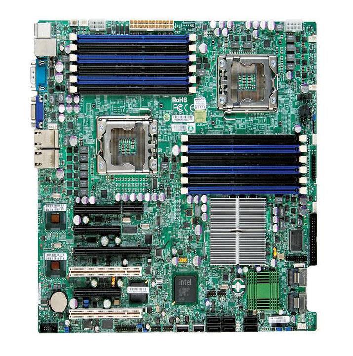 X8DT3-LNF4-O SuperMicro X8DT3-LN4F Dual Socket LGA 1366 Intel 5520 Chipset Intel Xeon 5600/5500 Series Processors Support DDR3 12x DIMM 6x SATA2 3.0Gb/s Extended-ATX Motherboard (Refurbished)
