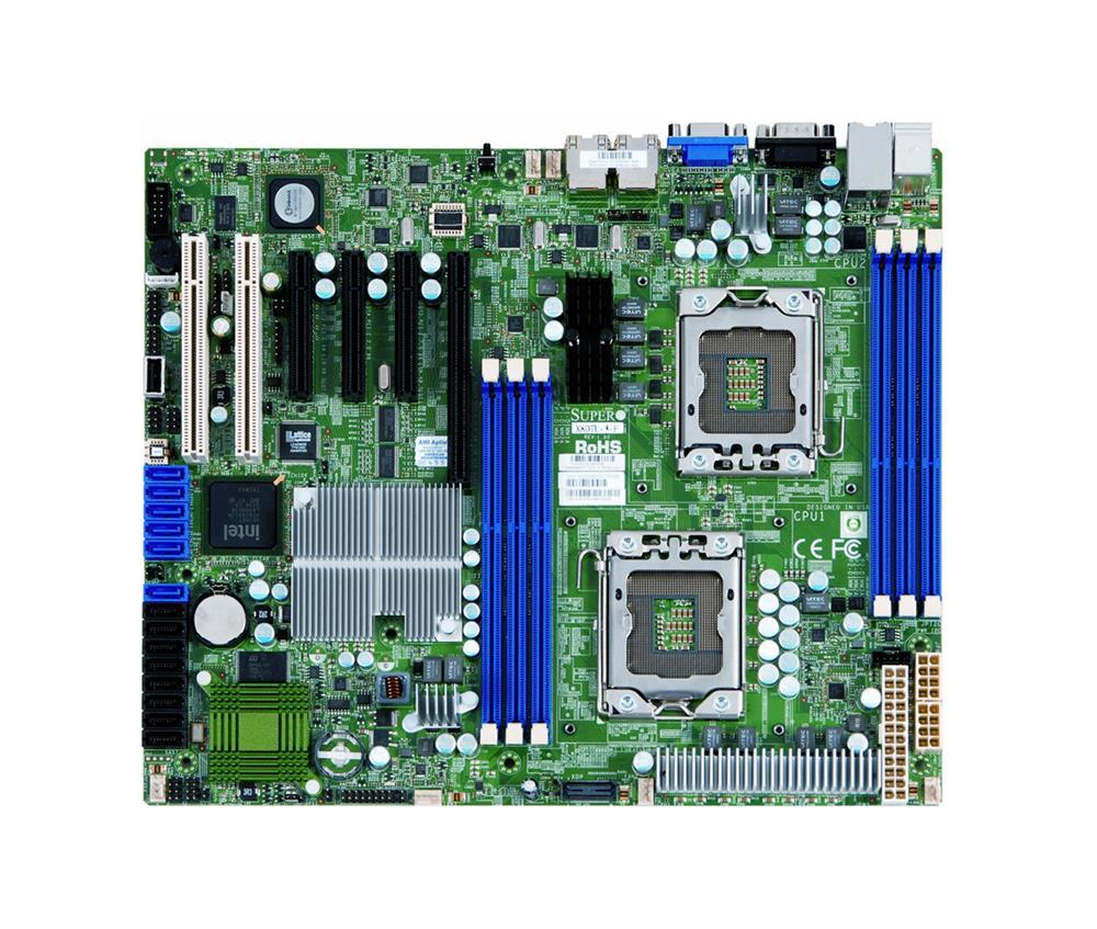 X8DTL-3F-O SuperMicro X8DTL-3F Dual Socket LGA 1366 Intel 5500 Chipset Intel Xeon 5600/5500 Series Processors Support DDR3 6x DIMM 6x SATA2 3.0Gb/s ATX Server Motherboard (Refurbished)