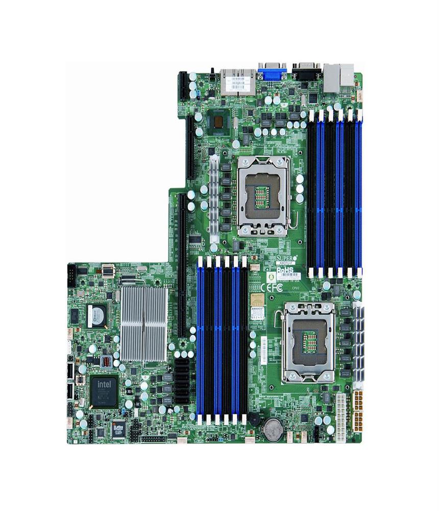X8DTU-F SuperMicro Socket LGA 1366 Intel 5520 Chipset Intel Xeon 5600/5500 Processors Support DDR3 12x DIMM 6x SATA2 3.0Gb/s Proprietary Server Motherboard (Refurbished)