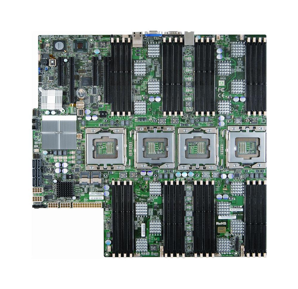 X8QB6-F SuperMicro Quad Socket LGA 1567 Intel 7500 Chipset Intel Xeon 7500/ Intel Xeon E7-4800 Processors Support DDR3 32x DIMM 6x SATA2 3.0Gb/s Proprietary Server Motherboard (Refurbished)