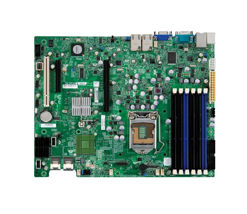 X8SI6-F SuperMicro Socket LGA 1156 Intel 3420 Chipset Intel Xeon X3400/L3400 / Core i3 / Pentium Processors Support DDR3 6x DIMM 6x SATA 3.0Gb/s ATX Server Motherboard (Refurbished)