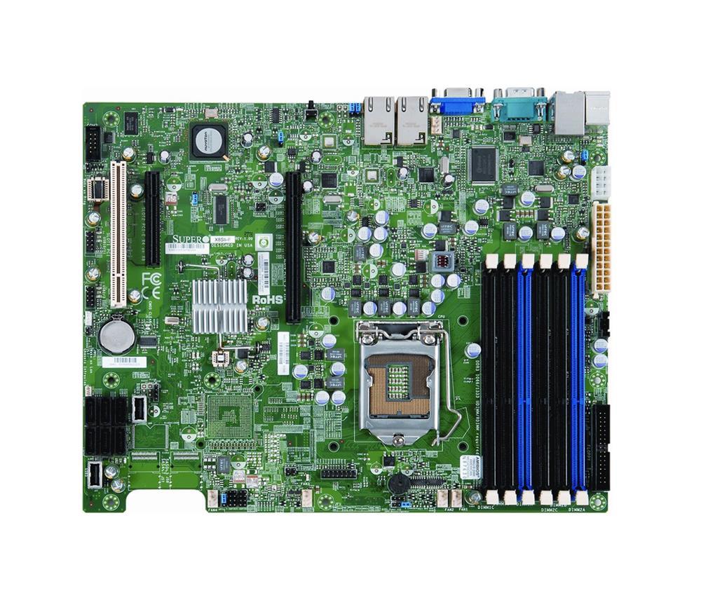 X8SIE-B SuperMicro X8SIE Socket LGA1156 Intel 3420 Chipset Xeon X3400 / L3400 Series Core i3/ Pentium Processors Support DDR3 6x DIMM 6x SATA 3.0Gb/s ATX Server Motherboard (Refurbished)