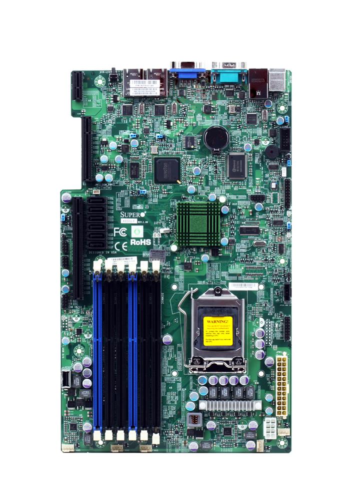 X8SIUFO SuperMicro X8SIU-F Socket LGA 1156 Intel 3420 Chipset Intel Xeon 3400/L3400 / Core i3 / Pentium Processors Support DDR3 6x DIMM 6x SATA 3.0Gb/s Proprietary Server Motherboard (Refurbished)