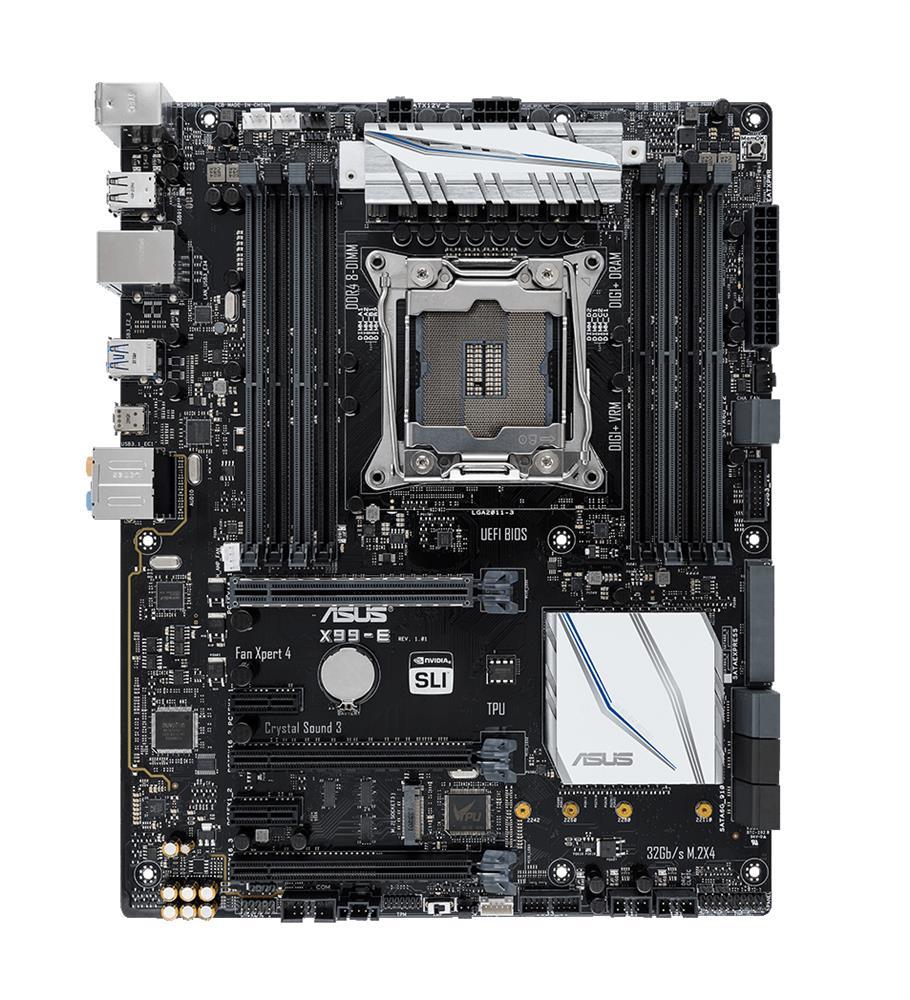 X99-E-B2 ASUS X99-E Socket LGA 2011-v3 Intel X99 Chipset Core i7 Processors Support DDR4 8x DIMM 8x SATA 6.0Gb/s ATX Motherboard (Refurbished)