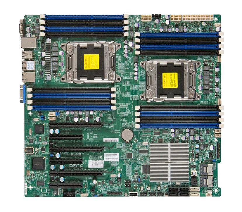 X9DR3-F-B SuperMicro X9DR3-F Dual Socket LGA 2011 intel C606 Chipset Intel Xeon E5-2600/E5-2600 v2 Processors Support DDR3 16x DIMM 4x SATA2 3.0Gb/s E-ATX Server Motherboard (Refurbished)