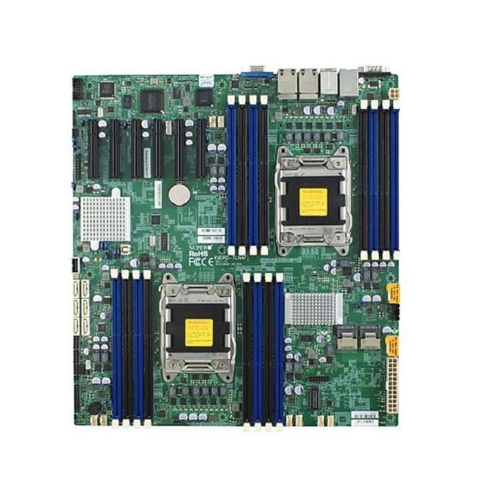 X9DRD-7JLN4F SuperMicro Dual Socket R LGA 2011 Xeon E5-2600 / E5-2600 V2 Processor Intel C602J Chipset DDR3 16 x DIMM 8 x SATA Enhanced E-ATX Server Motherboard (Refurbished)