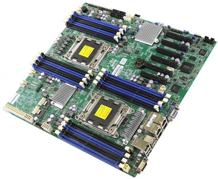 X9DRD-7LN4F-B SuperMicro X9DRD-7LN4F Dual Socket LGA 2011 Intel C602J Chipset Intel Xeon E5-2600/E5-2600 v2 Series Processors Support DDR3 16x DIMM 4x SATA2 3.0Gb/s E-ATX Server Motherboard (Refurbished)