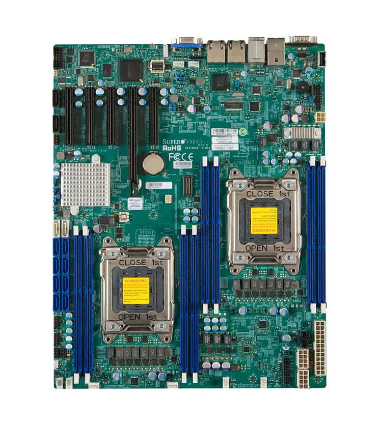 X9DRD-IF-B SuperMicro X9DRD-IF Dual Socket LGA 2011 Intel C602 Chipset Intel Xeon E5-2600/E5-2600 v2 Processors Support DDR3 8x DIMM 2x SATA 3.0Gb/s E-ATX Server Motherboard (Refurbished)
