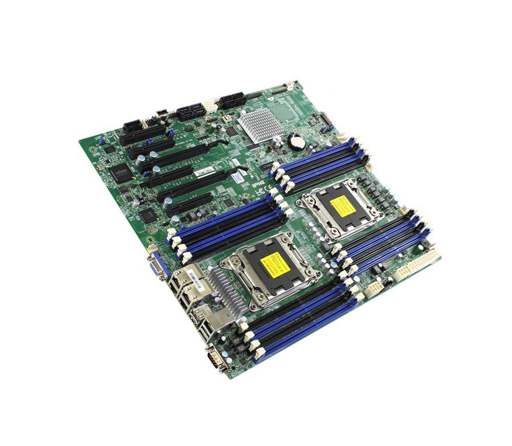 X9DRE-LN4F-O SuperMicro X9DRE-LN4F Dual Socket LGA2011 Intel C602 Chipset Intel Xeon E5-2600/E5-2600 v2 Processors Support DDR3 16x DIMM 2x SATA3 6.0Gb/s Extended-ATX Motherboard (Refurbished)