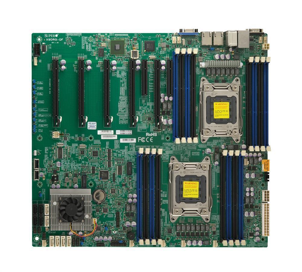 X9DRG-QF-O-P SuperMicro X9DRG-QF Dual Socket LGA 2011 Intel C602 Chipset intel Xeon E5-2600/E5-2600 v2 Processors Support DDR3 16x DIMM 2x SATA3 6.0Gb/s Proprietary Server Motherboard (Refurbished)