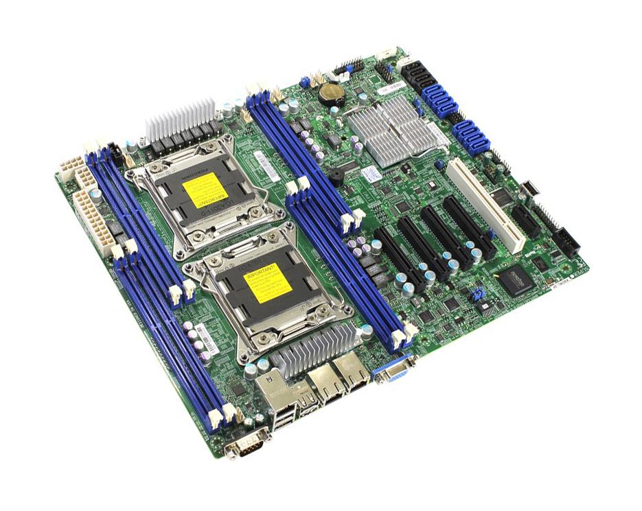 X9DRL-3F-B SuperMicro X9DRL-3F Dual Socket LGA 2011 Intel C606 Chipset Xeon E5-2600/E5-2600 v2 Processors Support DDR3 8x DIMM 4x SATA2 3.0Gb/s ATX Server Motherboard (Refurbished)