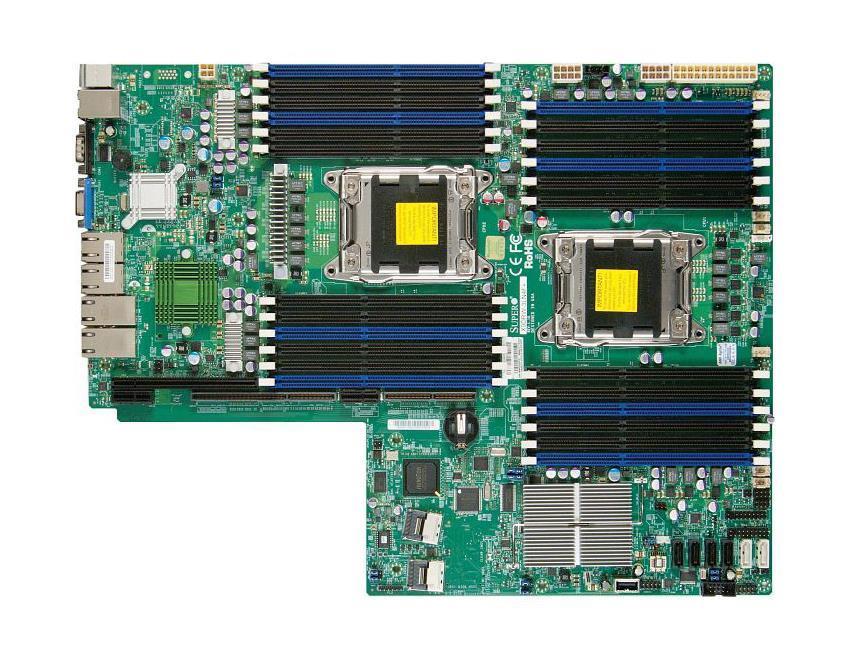 X9DRW-3LN4F-PLUS SuperMicro X9DRW-3LN4F+ Socket LGA 2011 Intel C606 Chipset Xeon E5-2600/ E5-2600 v2 Processors Support DDR3 24x DIMM 2x SATA3 6.0Gb/s Proprietary WIO Server Motherboard (Refurbished)