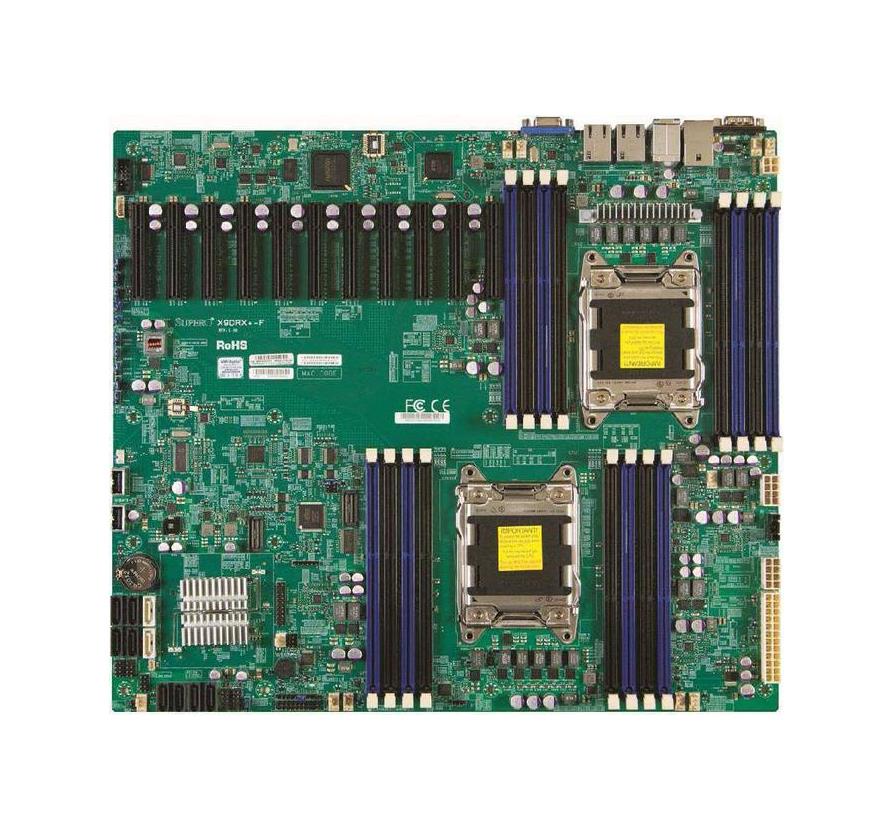 X9DRX+-F-O SuperMicro X9DRX+-F Dual Socket LGA 2011 Intel C602 Chipset Intel Xeon E5-2600/E5-2600 v2 Processors Support DDR3 16x DIMM 8x SATA2 3.0Gb/s Proprietary Server Motherboard (Refurbished)