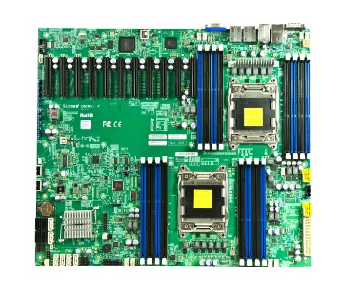 X9DRXFO SuperMicro Dual Socket-LGA2011 Chipset Intel C602 16 x DDR3 10 x SATA 11 x PCI Express 10 x USB Server Motherboard (Refurbished)