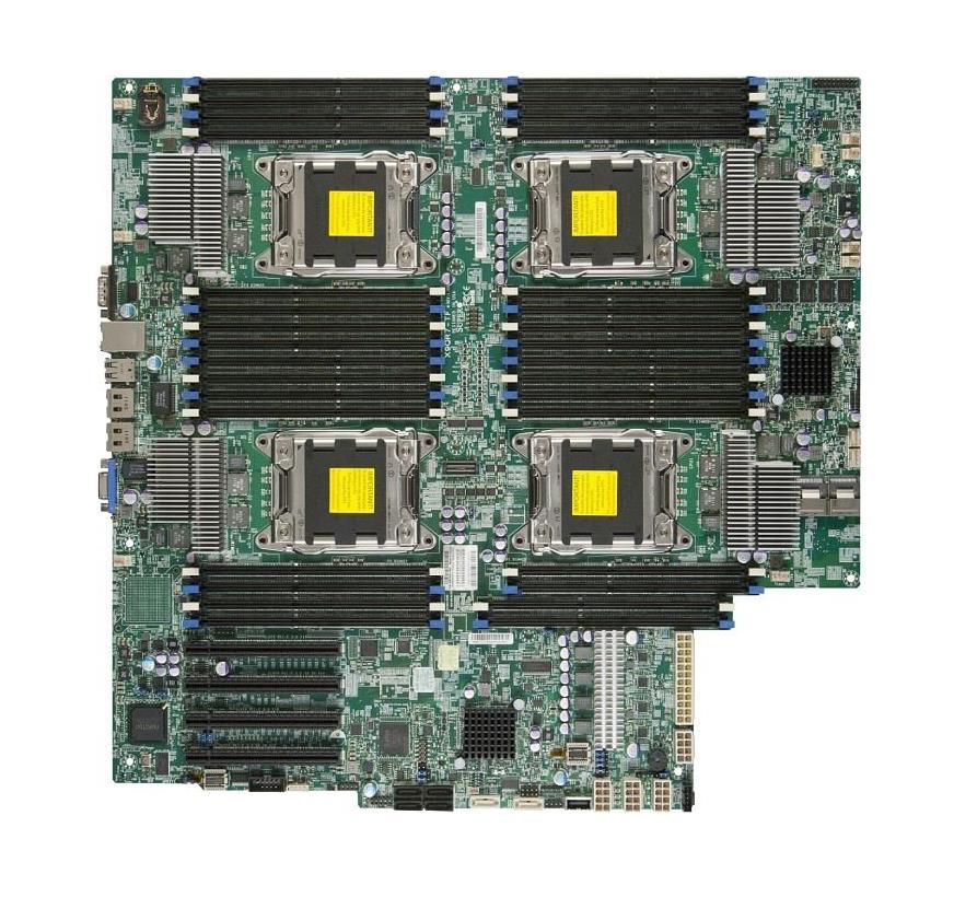 X9QR7-TF+ SuperMicro Quad Socket LGA 2011 Intel C602 Chipset Intel Xeon E5-4600 v2/ E5-4600 Processors Support DDR3 32x DIMM 2x SATA2 3.0Gb/s Proprietary Server Motherboard (Refurbished)