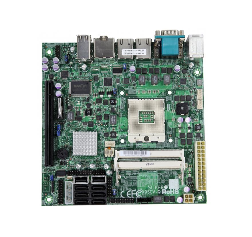 X9SCV-QV4 SuperMicro Socket G2 Intel QM67 Chipset 2nd/3rd Generation Core i7 / i5 / i3 / Celeron Processors Support DDR3 2x So-DIMM 4x SATA2 3.0Gb/s Mini-ITX Motherboard (Refurbished)