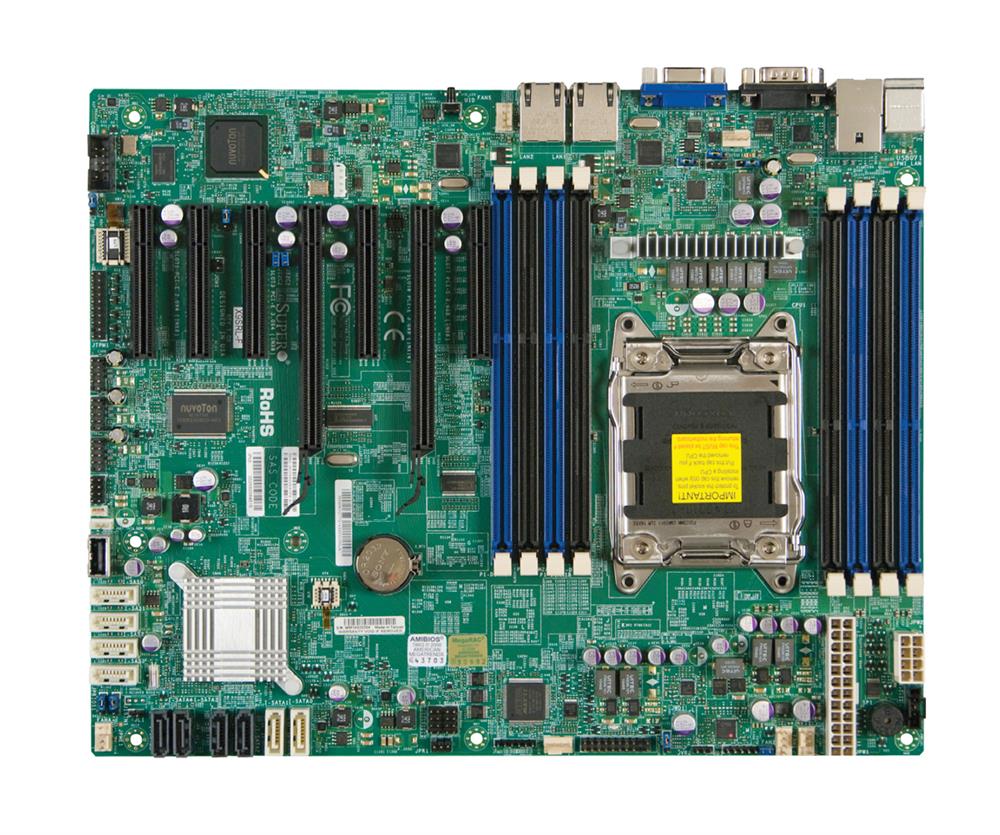X9SRL-F SuperMicro Socket R Xeon E5-2600/ E5-1600 and E5-2600/E5-1600 v2 Series Processors Support 8 x DDR3 DIMM Slots 2 x SATA3 4 x SATA2 Intel C602 Chipset ATX Motherboard (Refurbished)