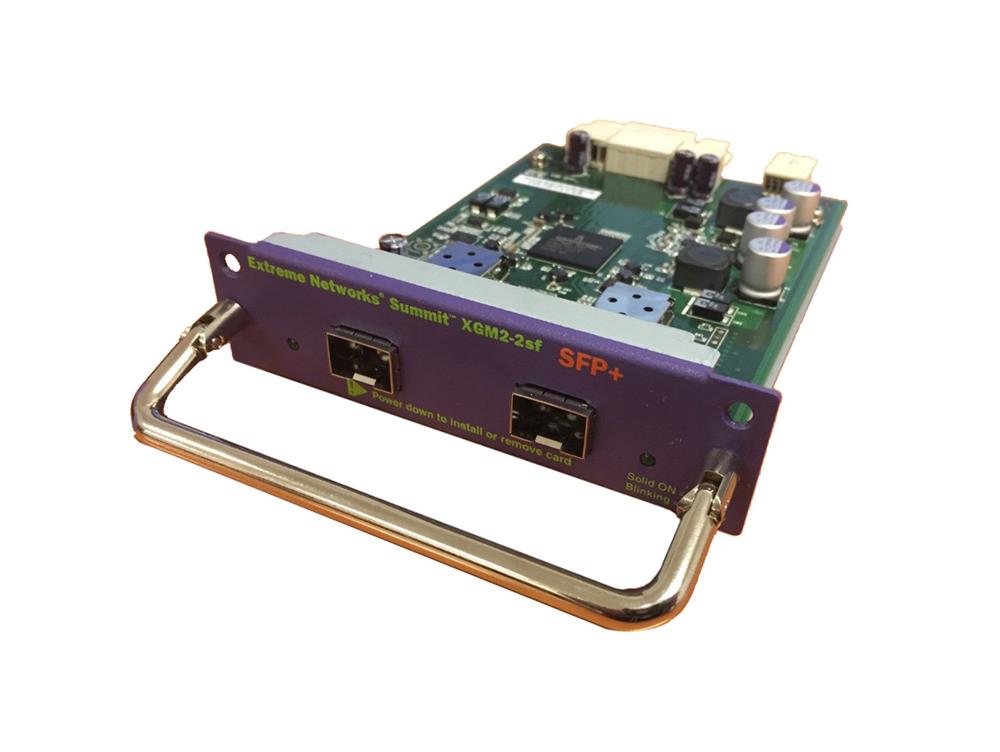 XGM2-2SF Extreme Dual-Ports SFP+ 10 Gigabit Ethernet Expansion Module for Summit X350-24, X350-48, X450a-24, X450a-48, X450e-24 and X450e-48 Switch Series (Refurbished)