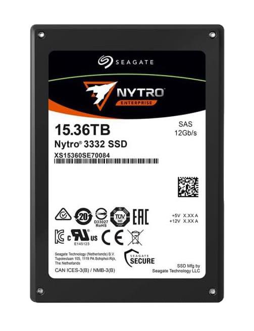XS15360SE70084 Seagate Nytro 3032 15.36TB eTLC SAS 12Gbps Scaled Endurance 2.5-inch Internal Solid State Drive (SSD)