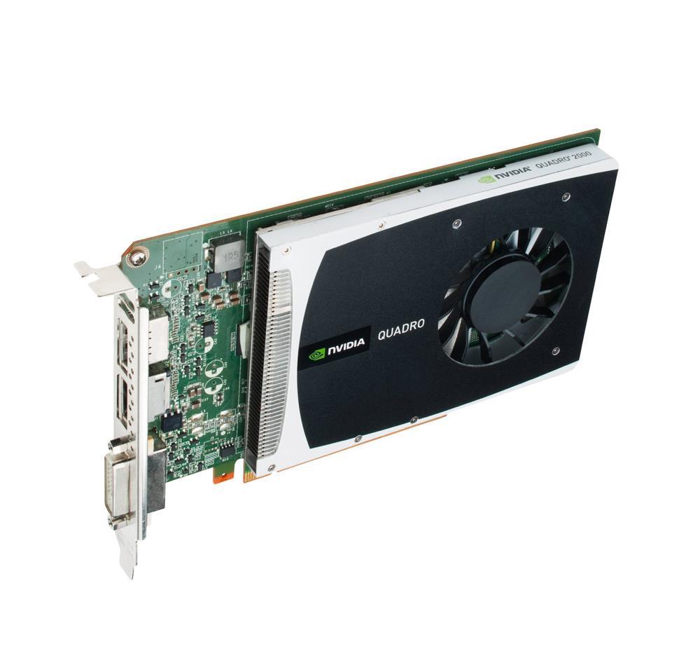 XVCQ2000-PB PNY Quadro 2000 Graphic Card 625 MHz Core 1GB GDDR5 PCI Express 2.0 x16 Single Slot Space Required