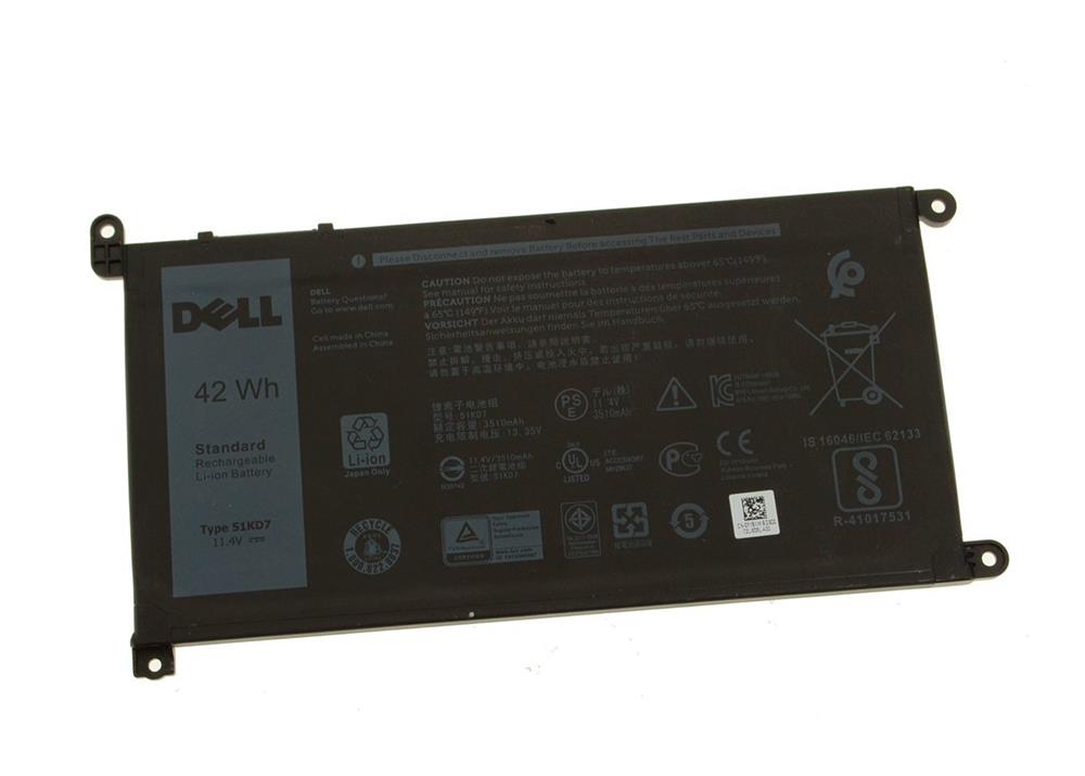 Y07HK Dell Chromebook 3180 Genuine Battery 3cell 42whr (Refurbished)