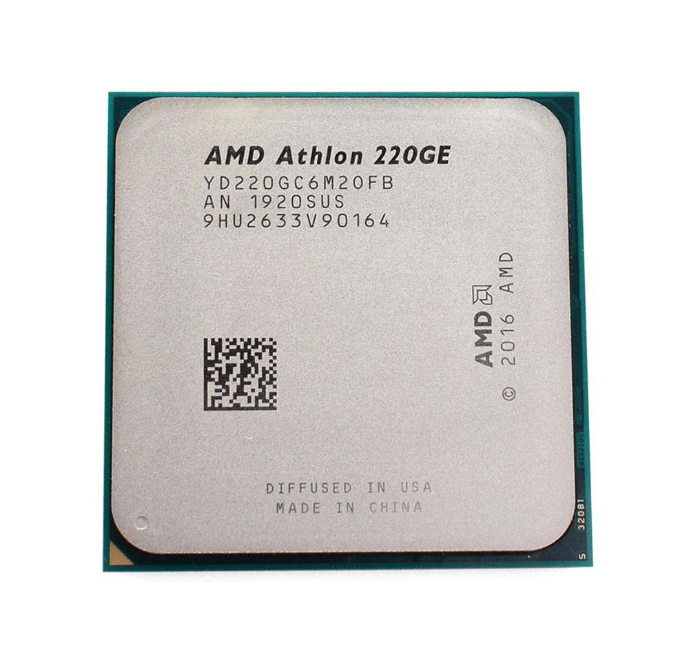 YD220GC6M2OFB AMD Athlon 220GE Dual-Core 3.40GHz 4MB L3 Cache Socket AM4 Processor