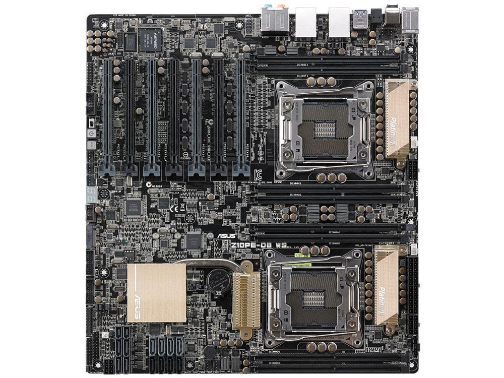Z10PED8WS ASUS Socket LGA 2011-3 Intel C612 Chipset Xeon E5-1600 v4/ E5-2600 v4 Processors Support DDR4 8x DIMM 4x SATA 6.0Gb/s EEB Server Motherboard (Refurbished)