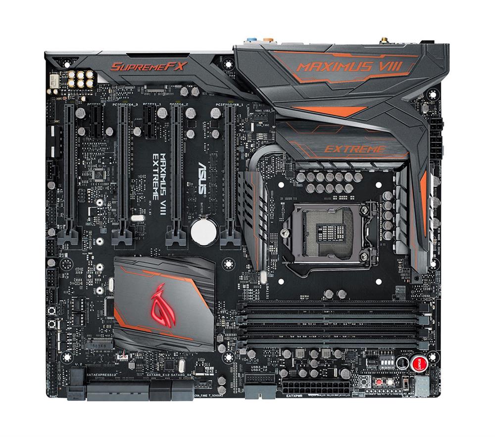 Z170MX07 ASUS MAXIMUS VIII EXTREME Socket LGA1151 Intel Z170 Chipset 7th/6th Generation Core i7 / i5 / i3 / Pentium / Celeron Processors Support DDR4 4x DIMM 6x SATA 6.0Gb/s Extended-ATX Motherboard (Refurbished)