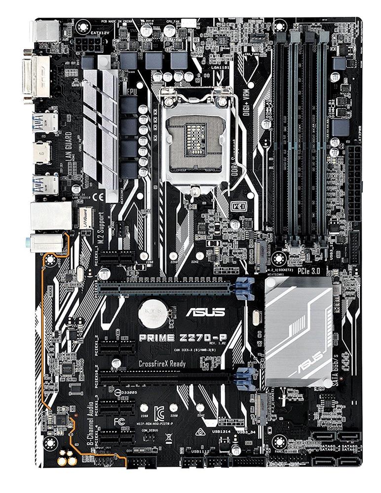 Z270-P ASUS Socket LGA 1151 Intel H270 Chipset 7th/6th Generation Core i7 / i5 / i3 / Pentium / Celeron Processors Support DDR4 4x DIMM 6x SATA 6.0Gb/s ATX Motherboard (Refurbished)