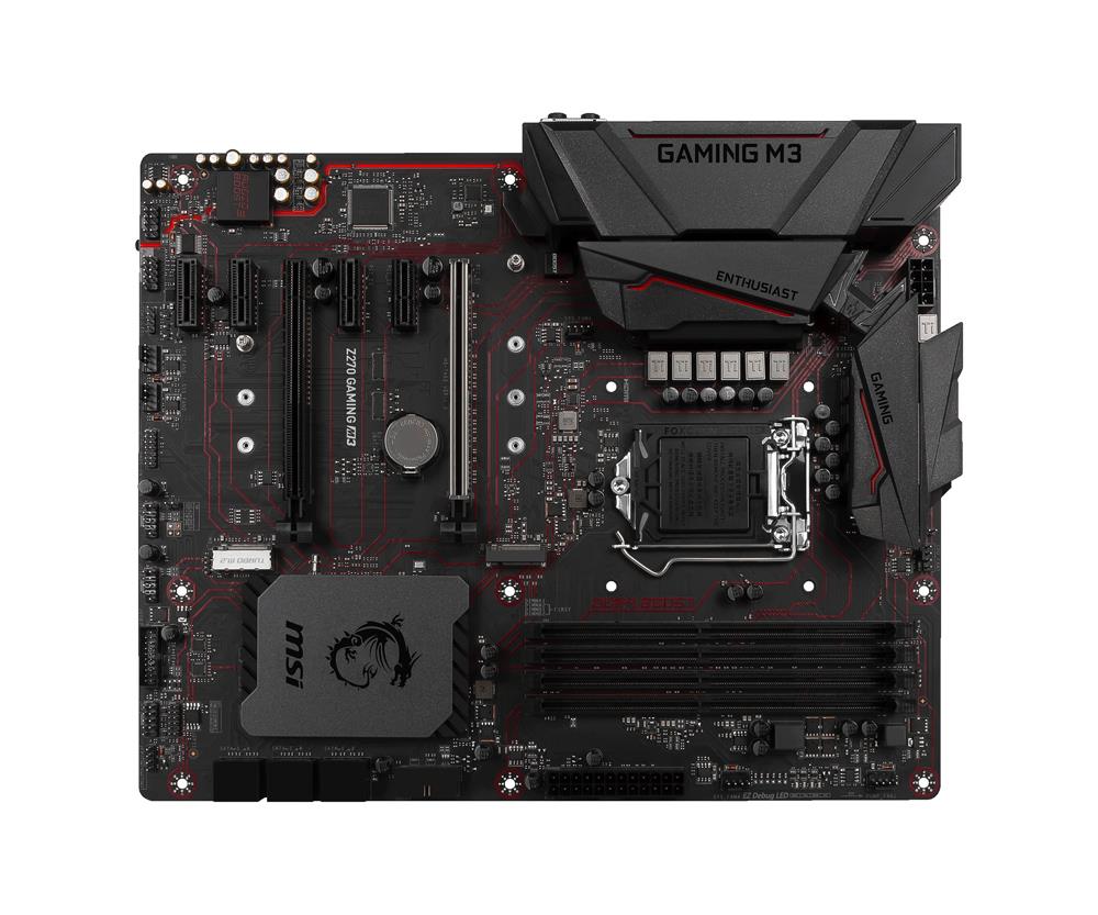 Z270GAMINGM3 MSI Socket LGA 1151 Intel Z270 Chipset 6th Generation Core i7 / i5 / i3 / Pentium / Celeron Processors Support DDR4 2x DIMM 4x SATA 6.0Gb/s Micro-ATX Motherboard (Refurbished) Z270 GAMING M3